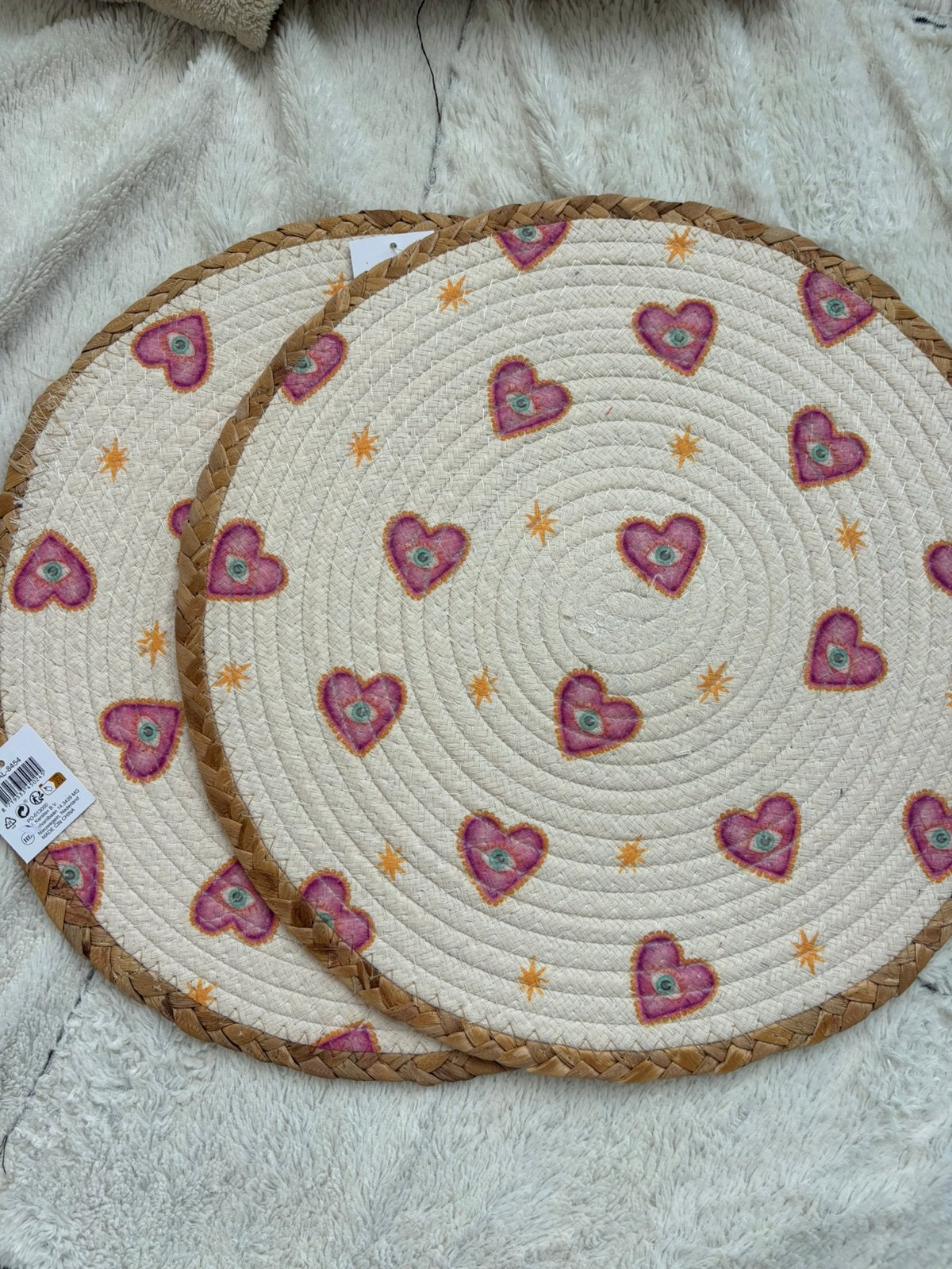 Twee hartjes placemats, Ophalen of Verzenden, Nieuw