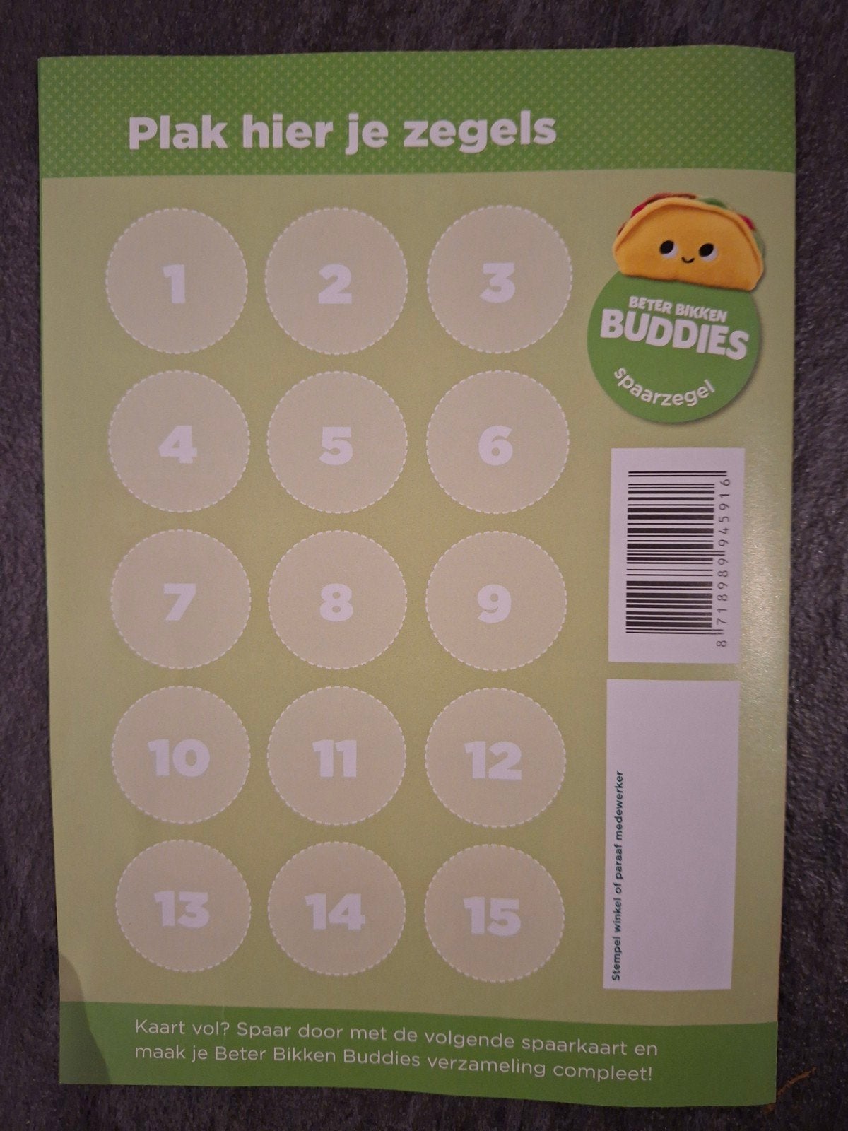 Gezocht Beter Bikken Buddies spaarzegels, Ophalen of Verzenden