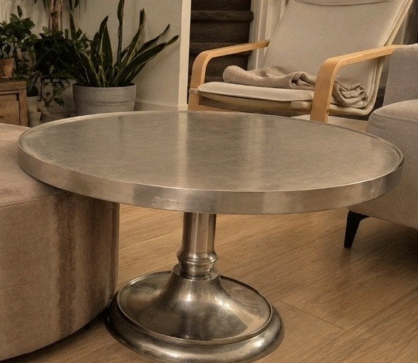 Riviera Maison Salontafel Rond Metaal, Huis en Inrichting, Gebruikt, 50 tot 100 cm, Klassiek, Riviera Maison, Rond