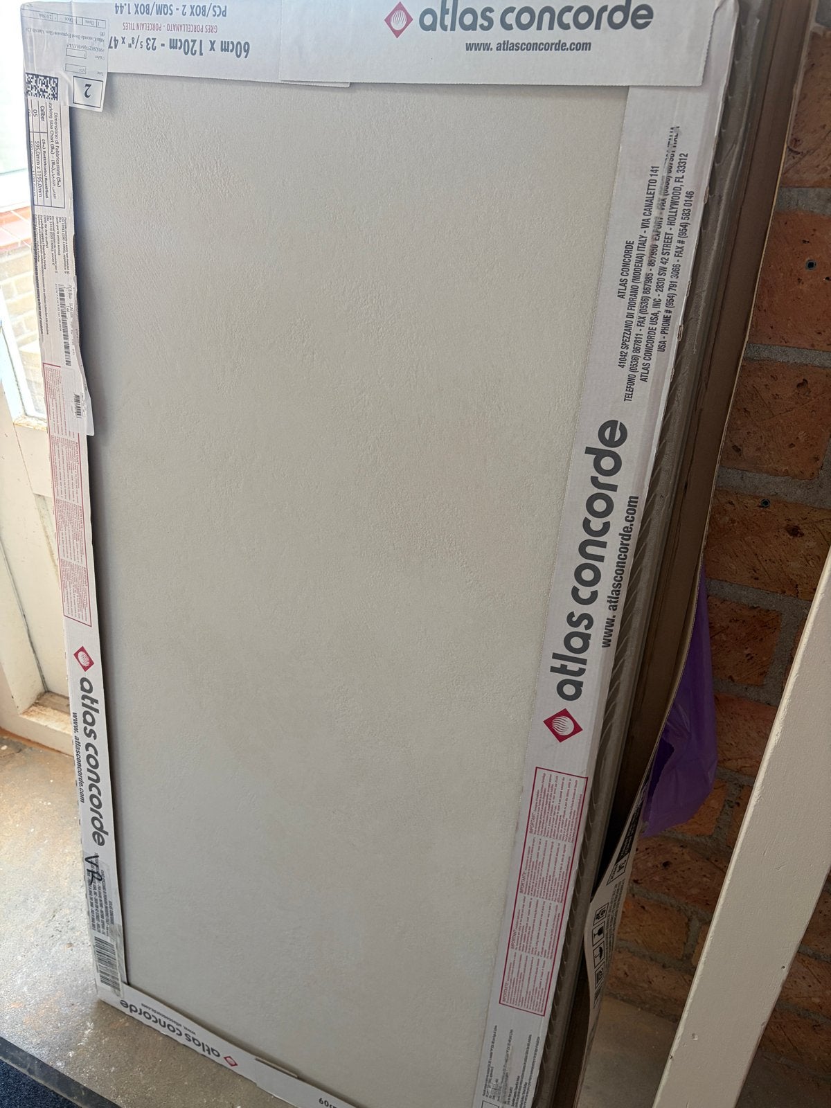 Nieuwe 60x120 2 stuks Atlas Concorde Porseleinen Tegels, Ophalen, 60 cm of meer, Keramiek, Nieuw