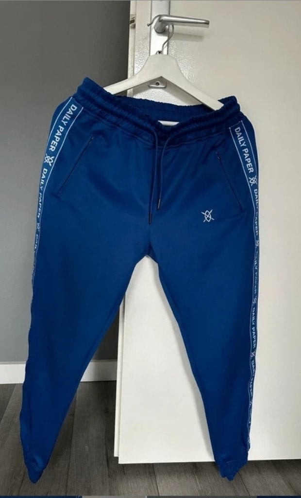 Daily Paper Mazarine Blue Etape Track pants, Blauw, Ophalen of Verzenden, Zo goed als nieuw, Daily Paper