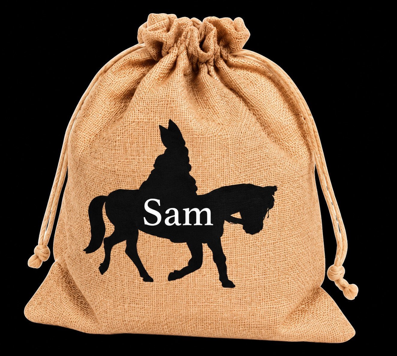 Gepersonaliseerd Sinterklaas jute zakje met naam, Ophalen of Verzenden, Nieuw