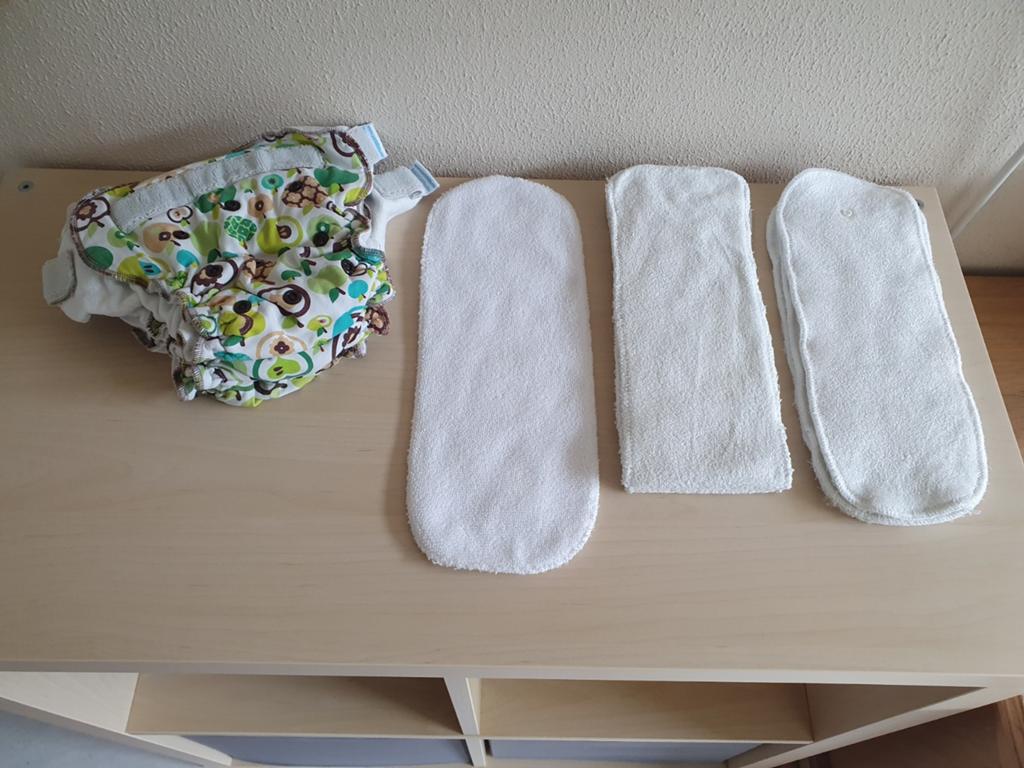 Wasbare Petit Lulu luiers + inleggers, Ophalen of Verzenden