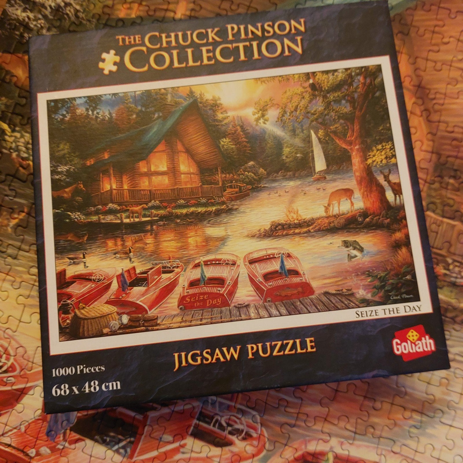 Chuck Pinson Collection Jigsaw Puzzel 1000 stukjes, Ophalen of Verzenden, 500 t/m 1500 stukjes, Zo goed als nieuw, Legpuzzel