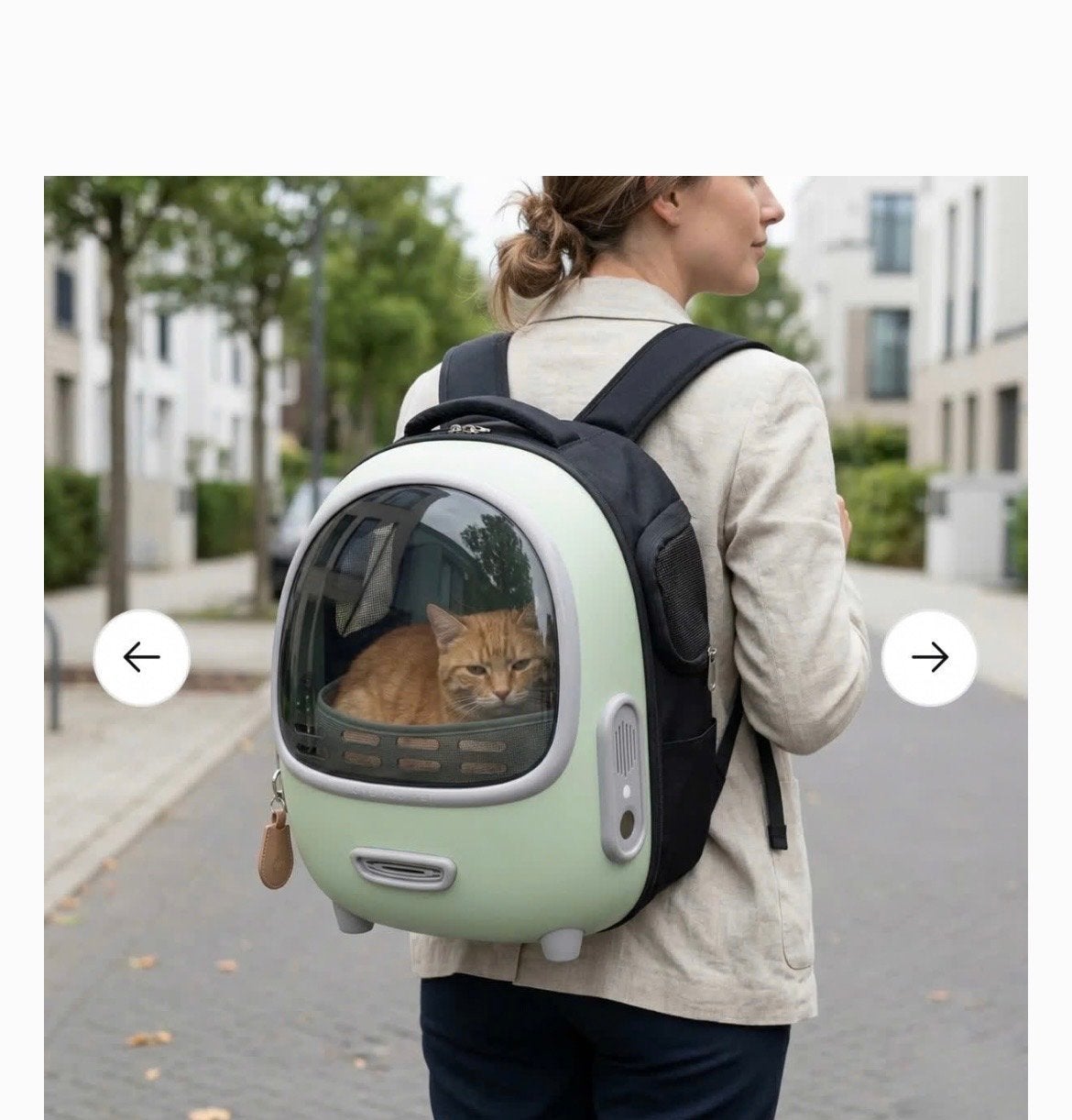 Petree Go rugtas voor kleine hond of kat, Dieren en Toebehoren, Katten-accessoires, Ophalen, Zo goed als nieuw