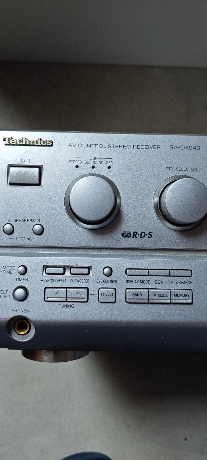 Technics SA-DX940 AV Control Stereo Receiver, Ophalen, Gebruikt, 120 watt of meer, Overige merken