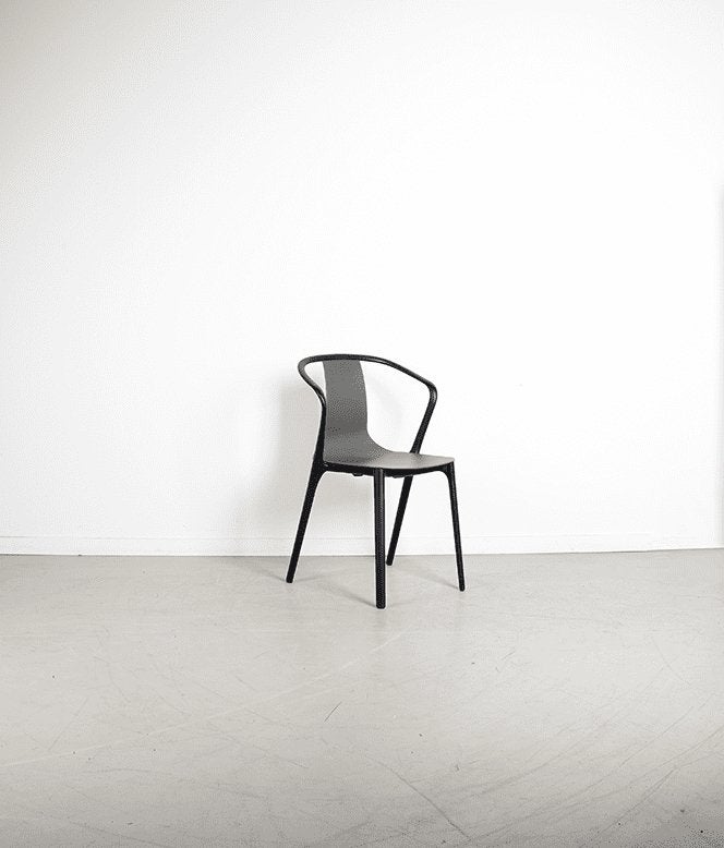 Vitra Belleville Stoel Grijs Kunststof - Zwart, Niet ingevuld, Zo goed als nieuw, Niet ingevuld, Niet ingevuld