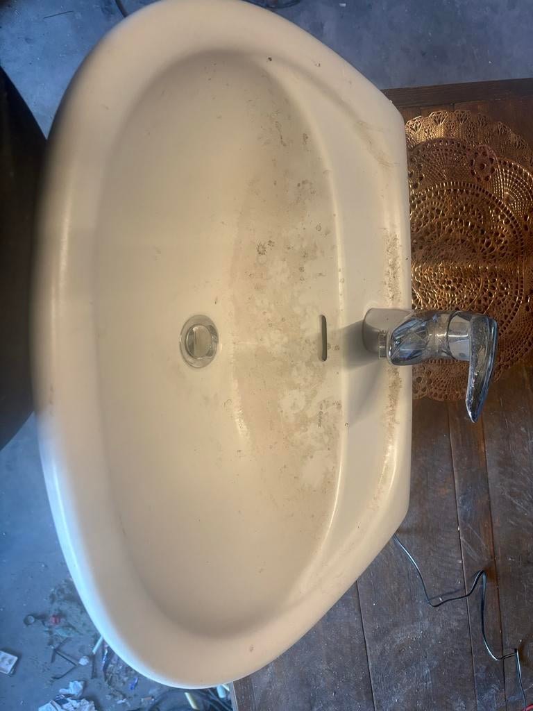 Wastafel Sphinx met kraan, Ophalen of Verzenden, Gebruikt, Chroom, Wastafel