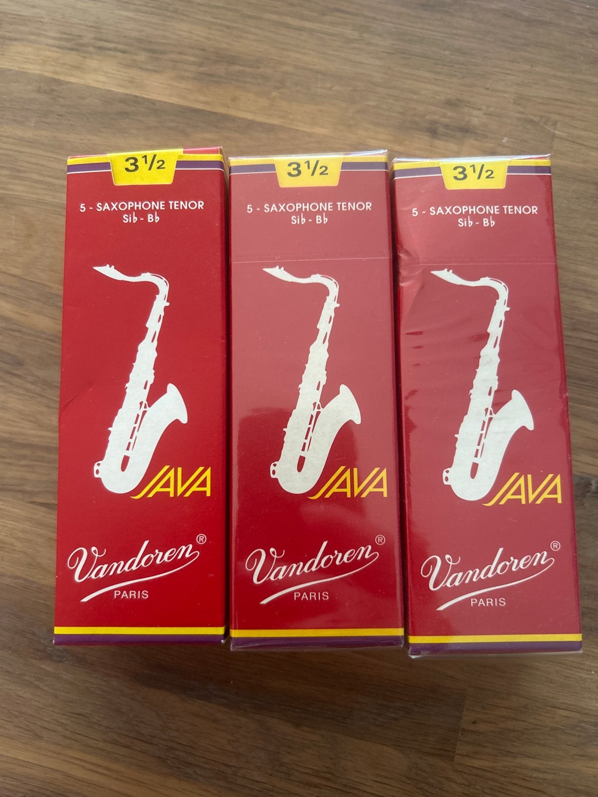 14 st. Vandoren Java Tenor Saxofoon Rietjes 3 1/2 (3 stuks), Muziek en Instrumenten, Blaasinstrumenten | Saxofoons, Ophalen of Verzenden