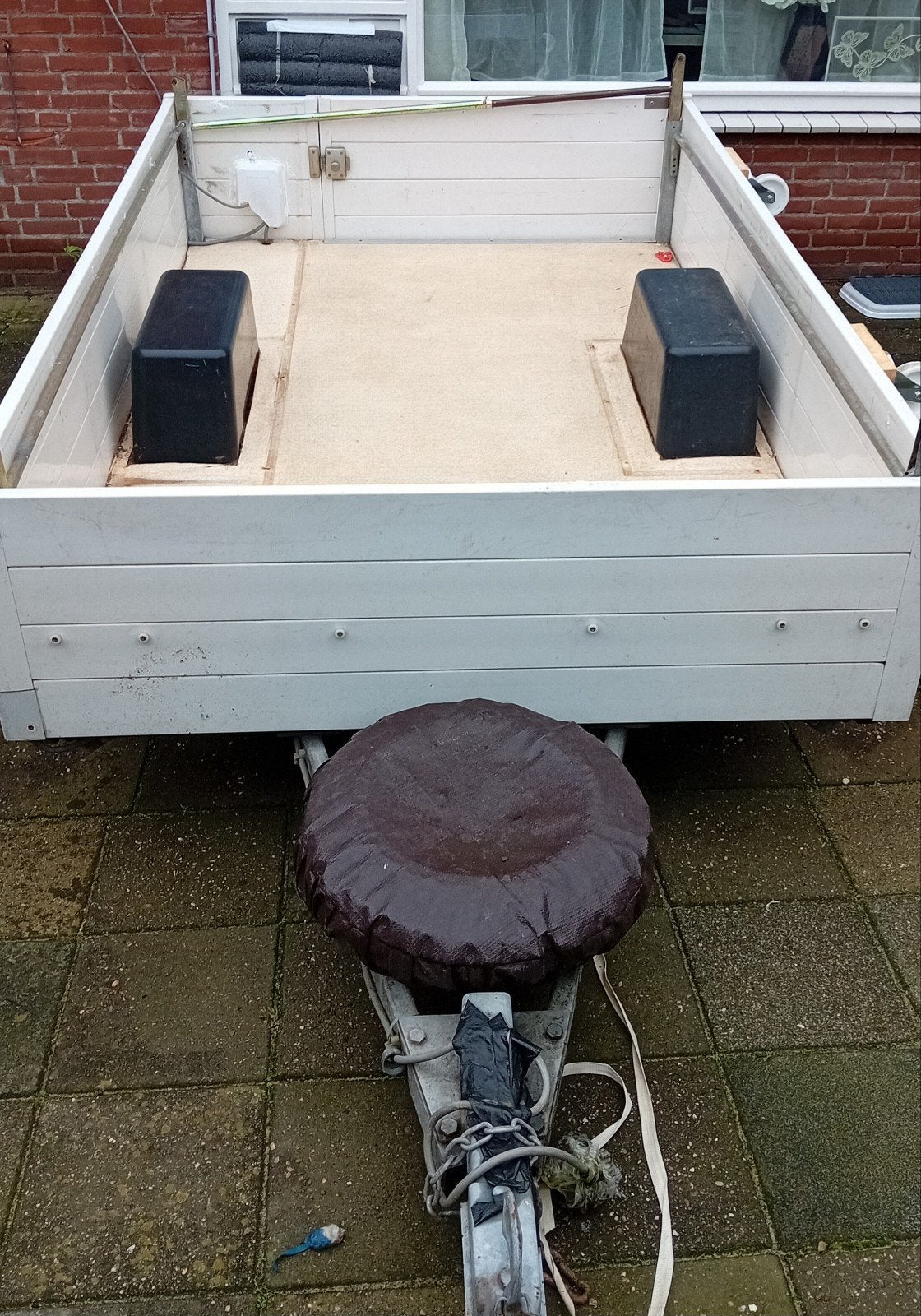 onderstel vouwagen, Ophalen, Gebruikt