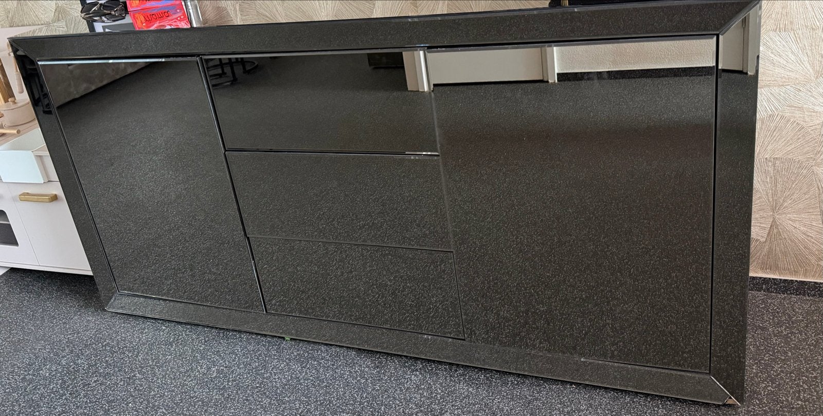 Luxe Spiegel Dressoir Eric Kuster Stijl, Ophalen, Gebruikt, 150 tot 200 cm, Glas