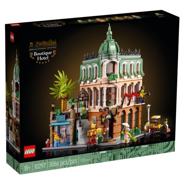 Te huur: Lego Boutique hotel 10297, Gebruikt, Lego, Inclusief instructies, Ophalen of Verzenden