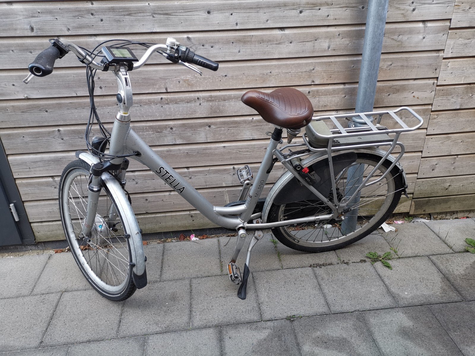 Stella Milano elektrische 26 inch fiets - Zilver - Gebruikt, Minder dan 47 cm, Ophalen, Gebruikt, Overige merken
