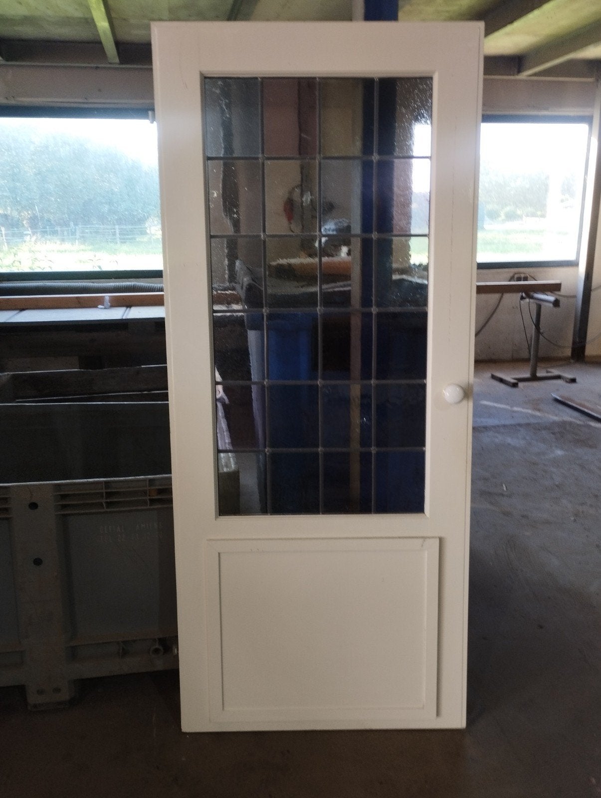 Binnendeur glas in lood, Binnendeur, Ophalen of Verzenden, Glas, X
