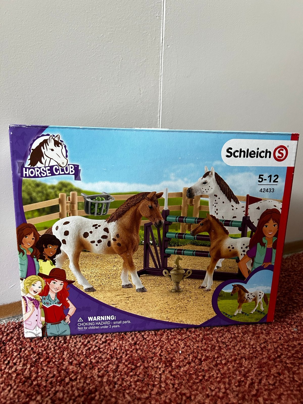 Schleich Horse Club Appaloosa Familie 42433 compleet, Ophalen of Verzenden, Zo goed als nieuw, Jongen of Meisje