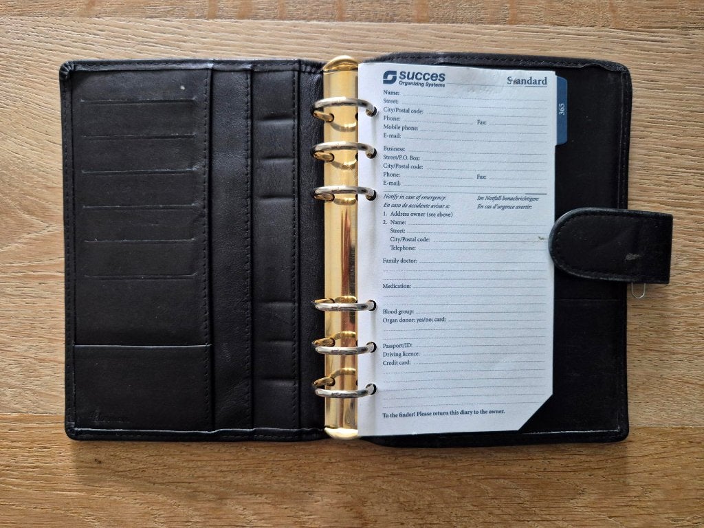 Leren omslag succes agenda, Ophalen of Verzenden, Gebruikt