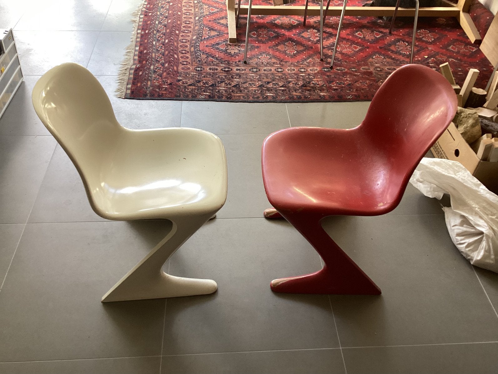 Twee vintage stoelen van Ernst Moeckl, Ophalen, Overige materialen, Gebruikt, Twee