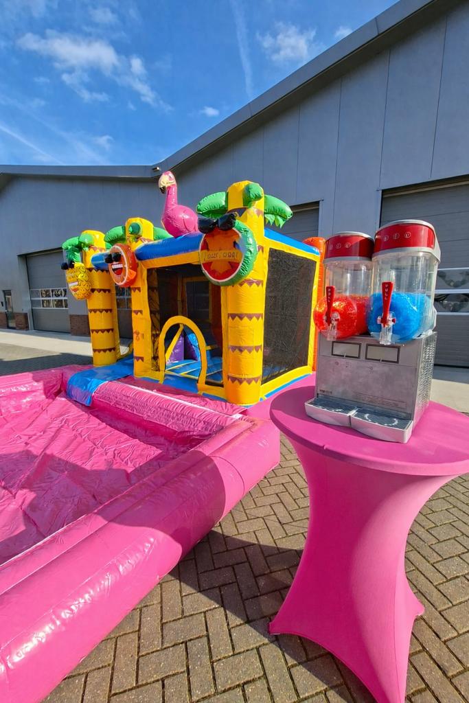 Springkussen Slush Combideal! Regio Zuid-Holland, Verzenden, Zo goed als nieuw, Overige