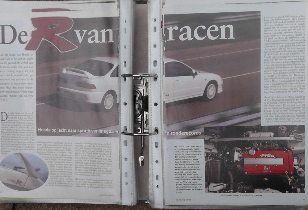 Honda Integra type R DC2 ? eerst 9x autotest lezen, Ophalen, Gelezen, Honda