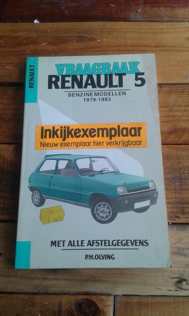 Vraagbaak Renault 5 benzinemodellen 1979-1983, Auto diversen, Ophalen of Verzenden