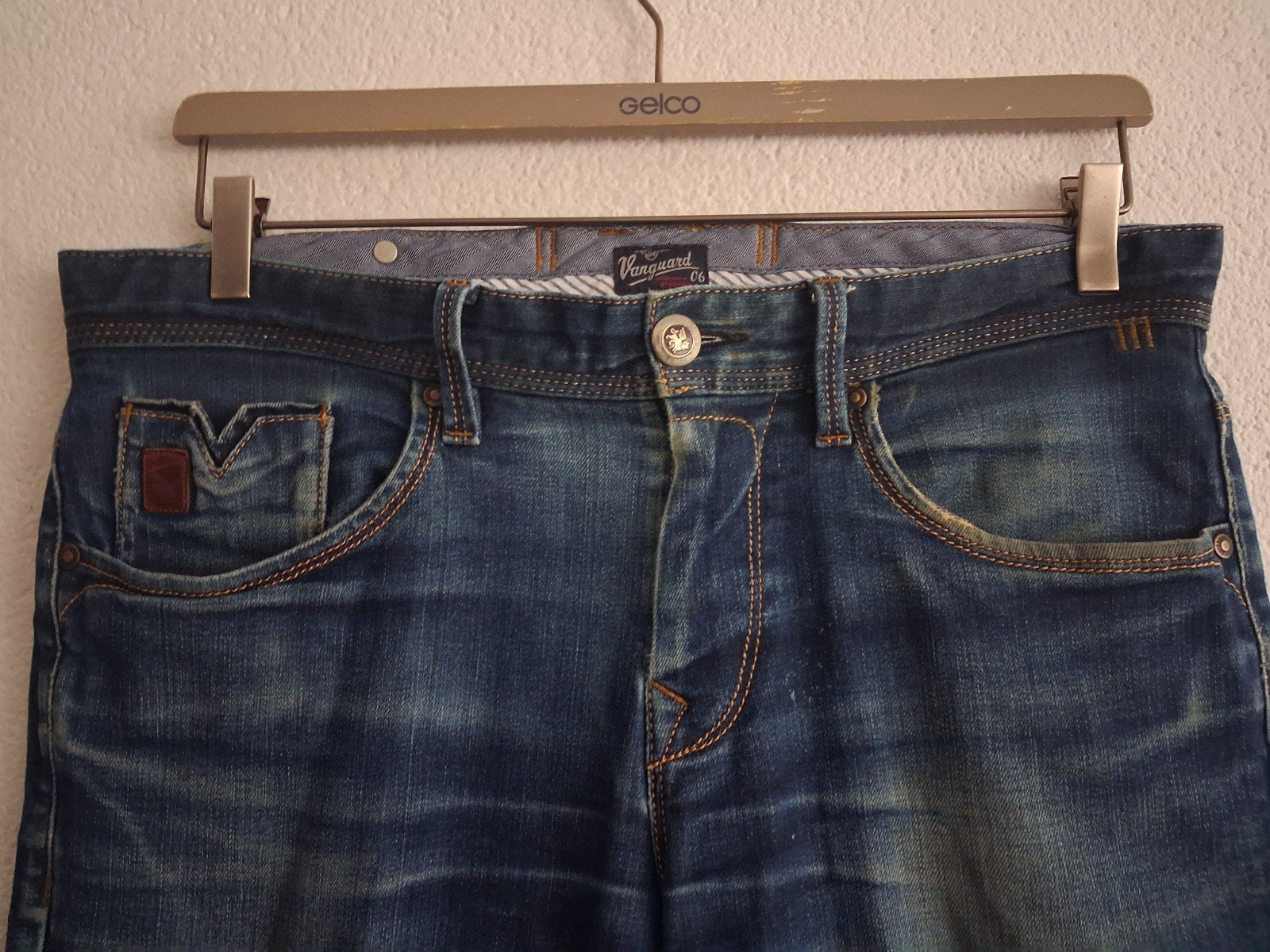Vanguard V7 Rider Jeans W34/L32 -, Blauw, Ophalen of Verzenden, Zo goed als nieuw, Vanguard