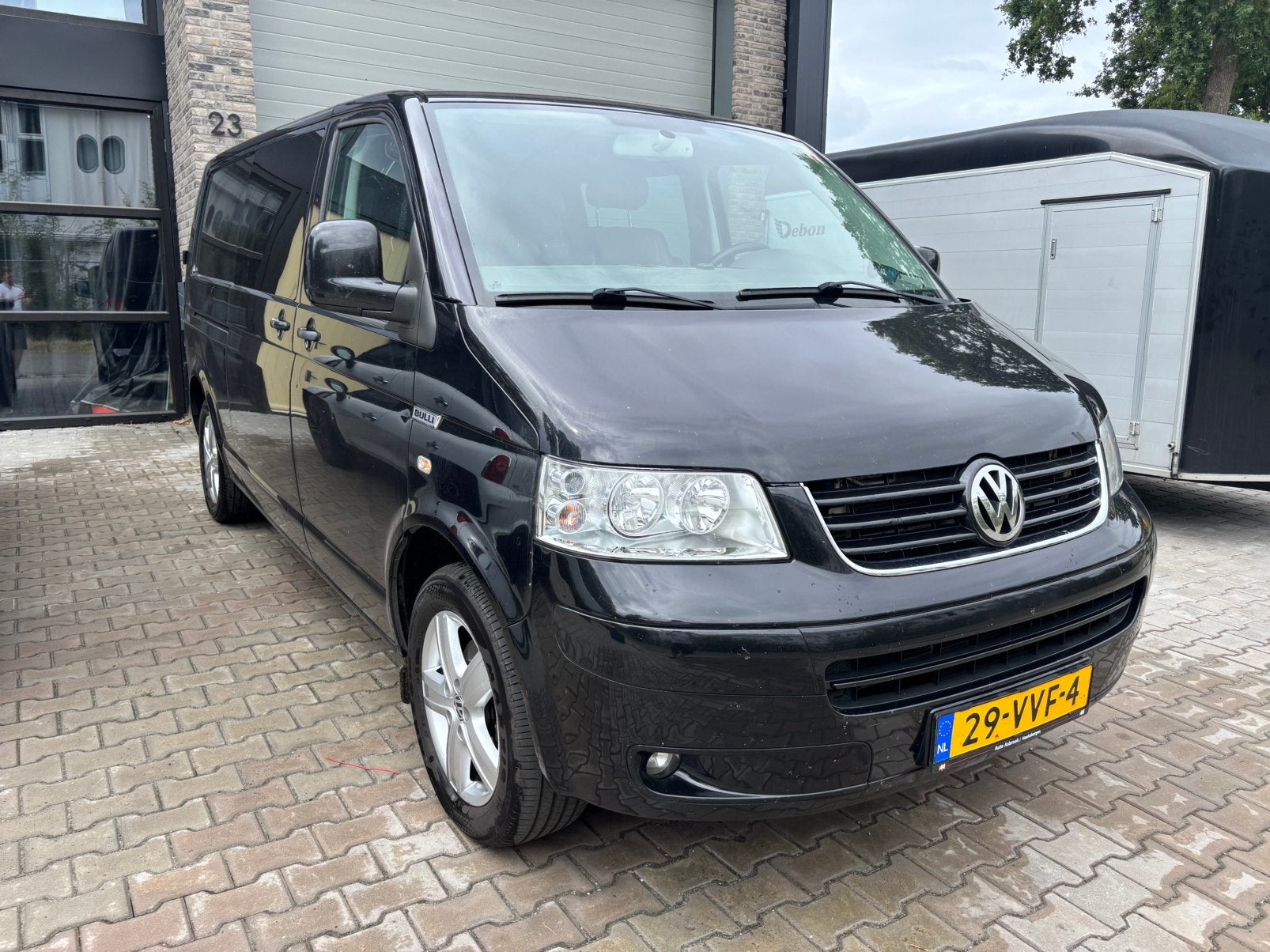 Volkswagen Transporter 1.9TDI  2008 Dubbelcabine youngtimer, Voorwielaandrijving, 4 cilinders, Volkswagen, Leder en Stof