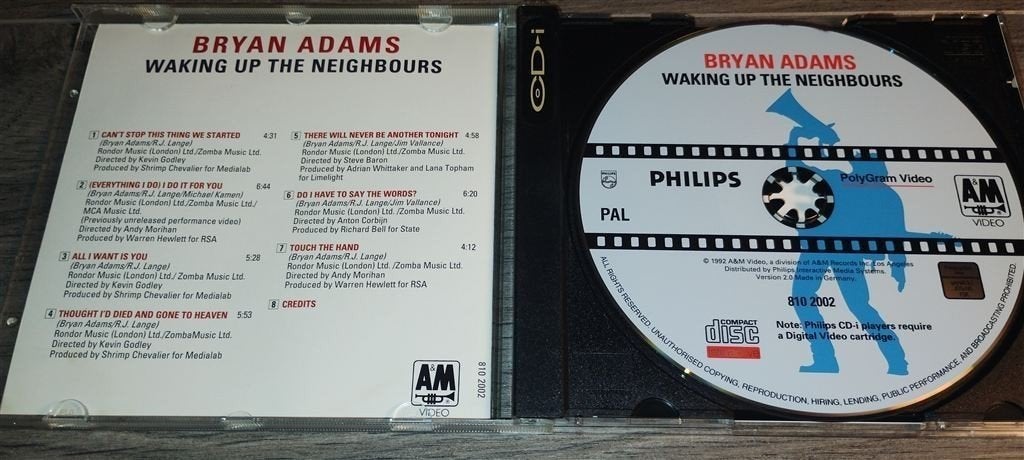 Bryan Adams - Waking Up The Neighbours [CD-I], Cd's en Dvd's, Alle leeftijden, Ophalen of Verzenden, Zo goed als nieuw