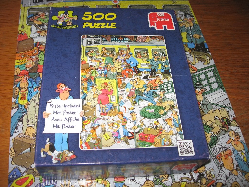 Jan van Haasteren PERRONGELUK 500 stukjes, Ophalen of Verzenden, 500 t/m 1500 stukjes, Gebruikt, Legpuzzel