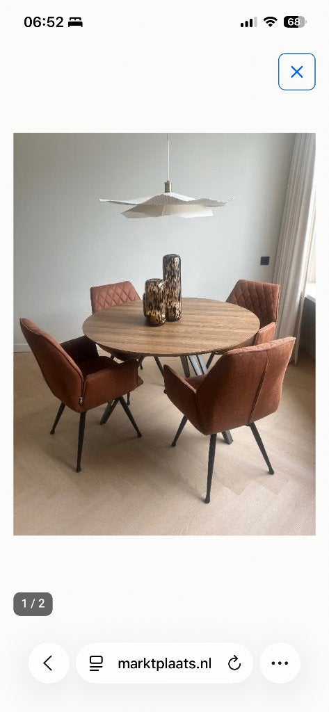 Gratis af te halen :Eetkamer stoelen 4 stuks, Huis en Inrichting, Ophalen, Japandi, Gebruikt, Overige kleuren