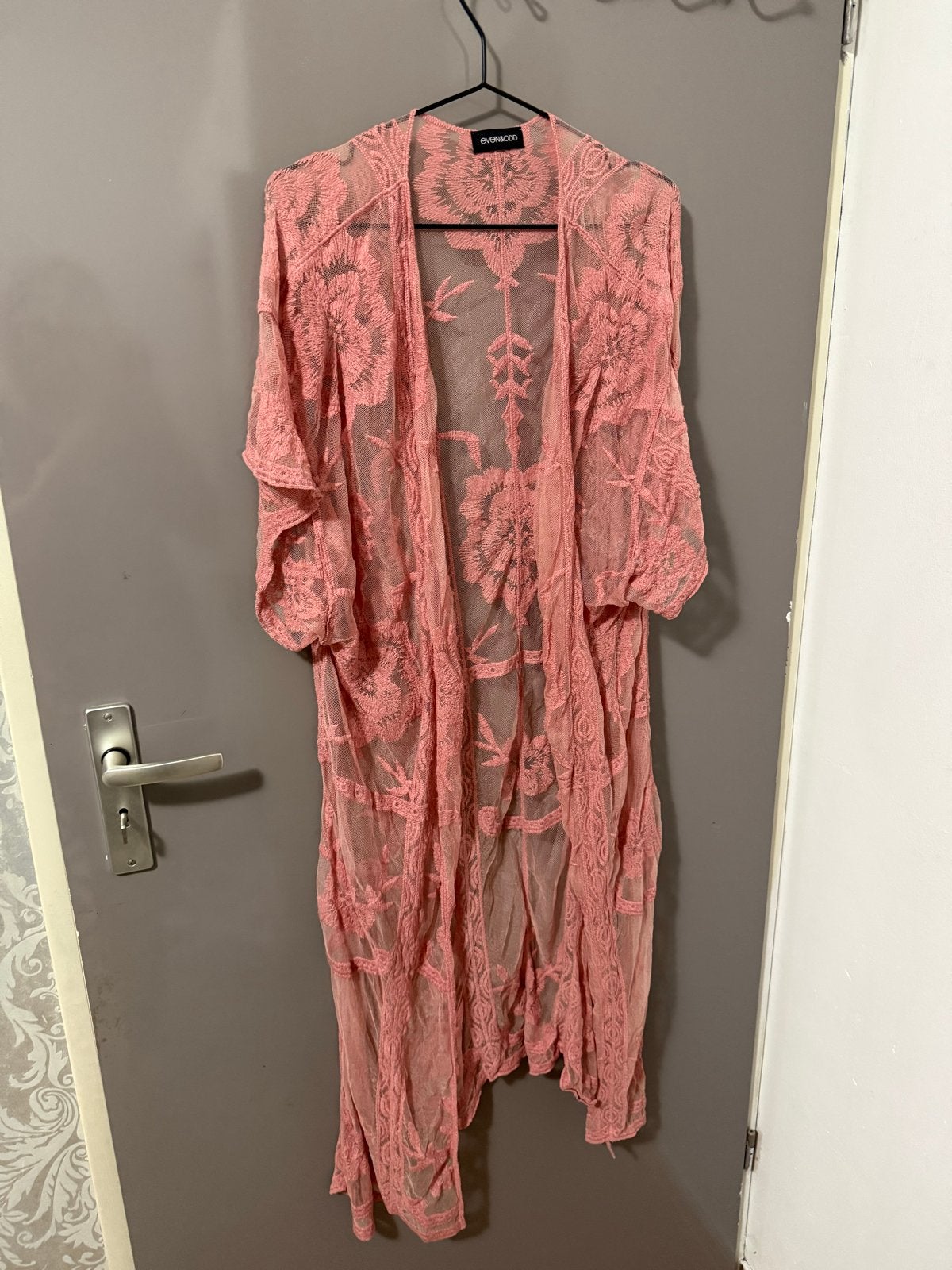 Even&Odd Oudroze Kimono met Bloemenborduursel, Ophalen of Verzenden, Zo goed als nieuw