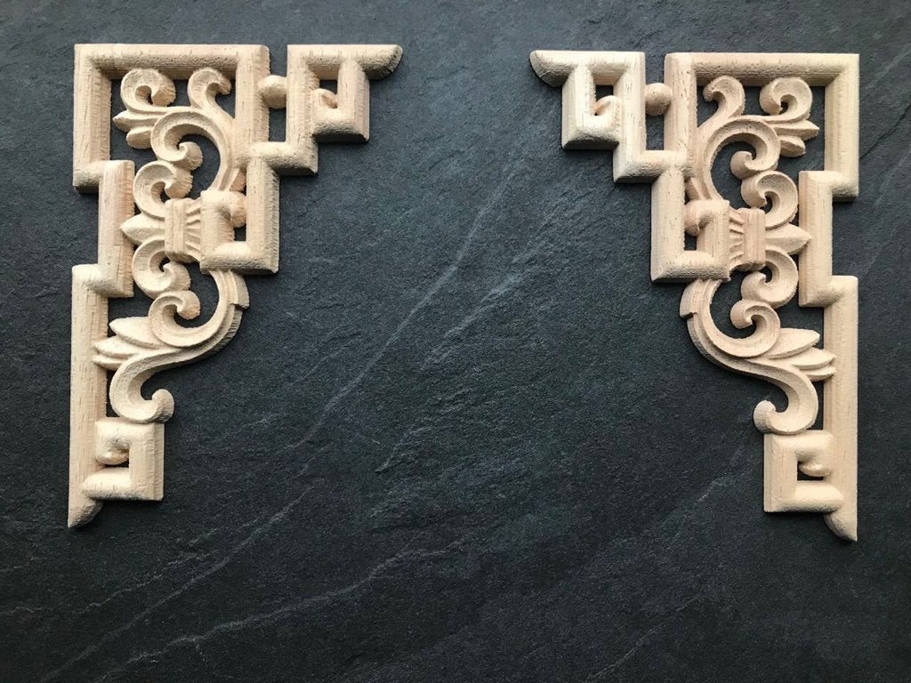 Chinees houtsnijwerk ornament voor op chinese oosterse kast, Huis en Inrichting, Woonaccessoires | Overige, Nieuw, Hout, Bruin