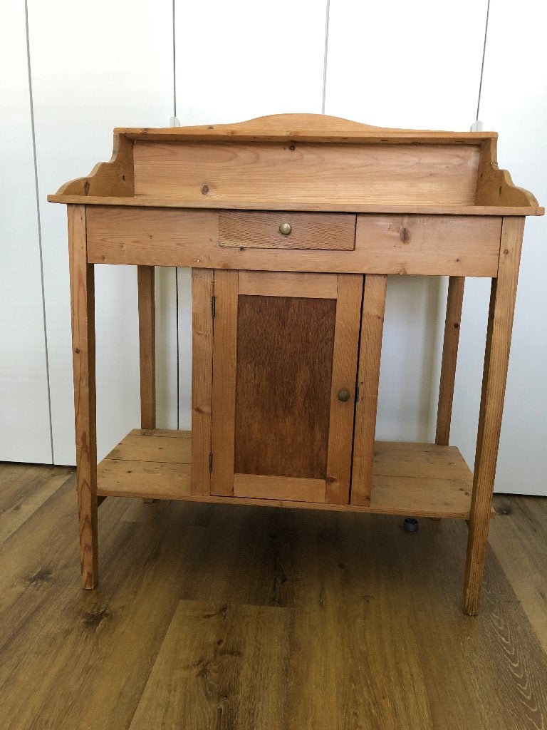 Kaptafel Antiek Grenen, Ophalen, Overige materialen, Gebruikt, 100 tot 150 cm