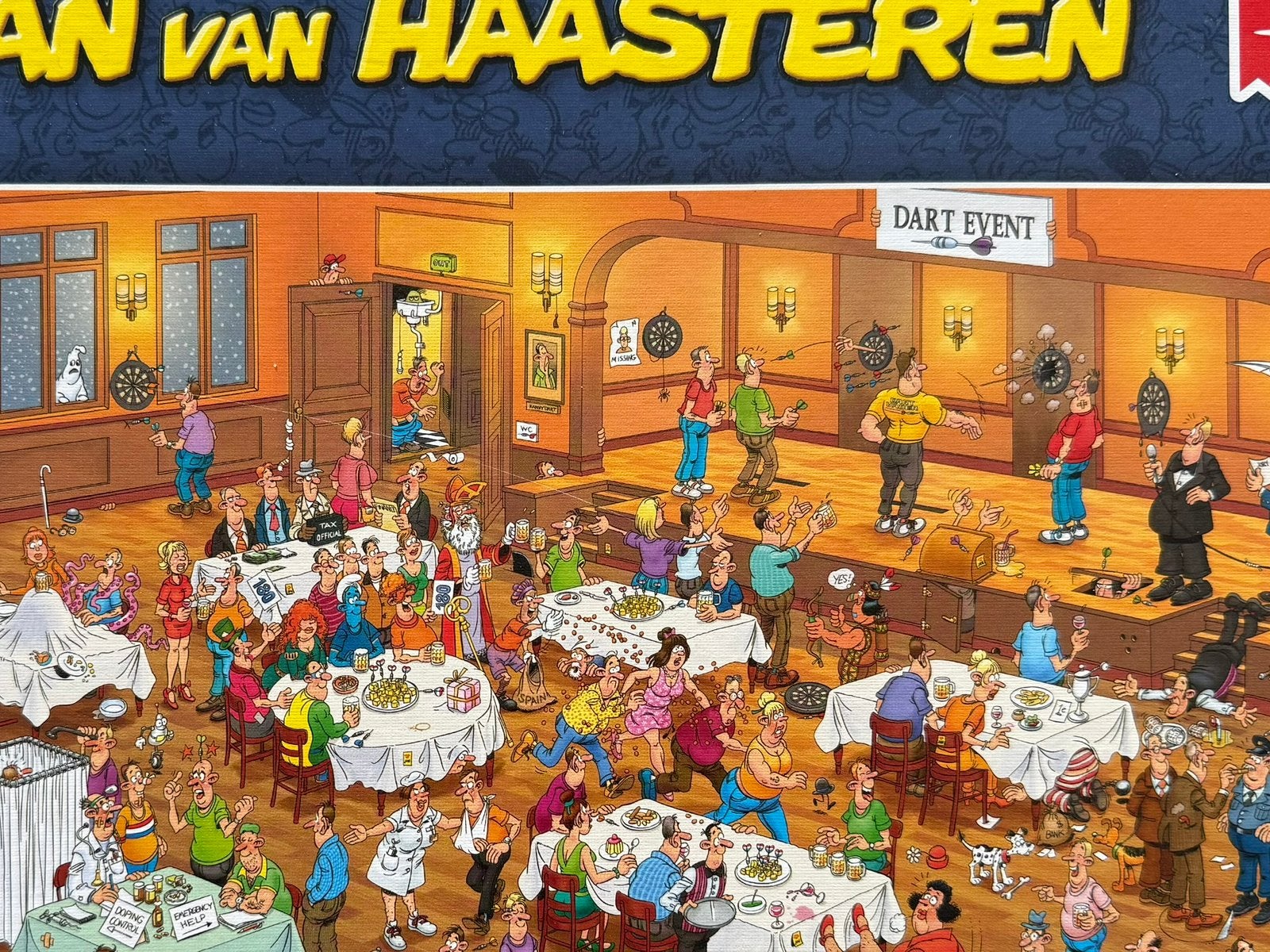 Jan van Haasteren Darten 1000 stukjes, Ophalen of Verzenden, 500 t/m 1500 stukjes, Zo goed als nieuw, Legpuzzel
