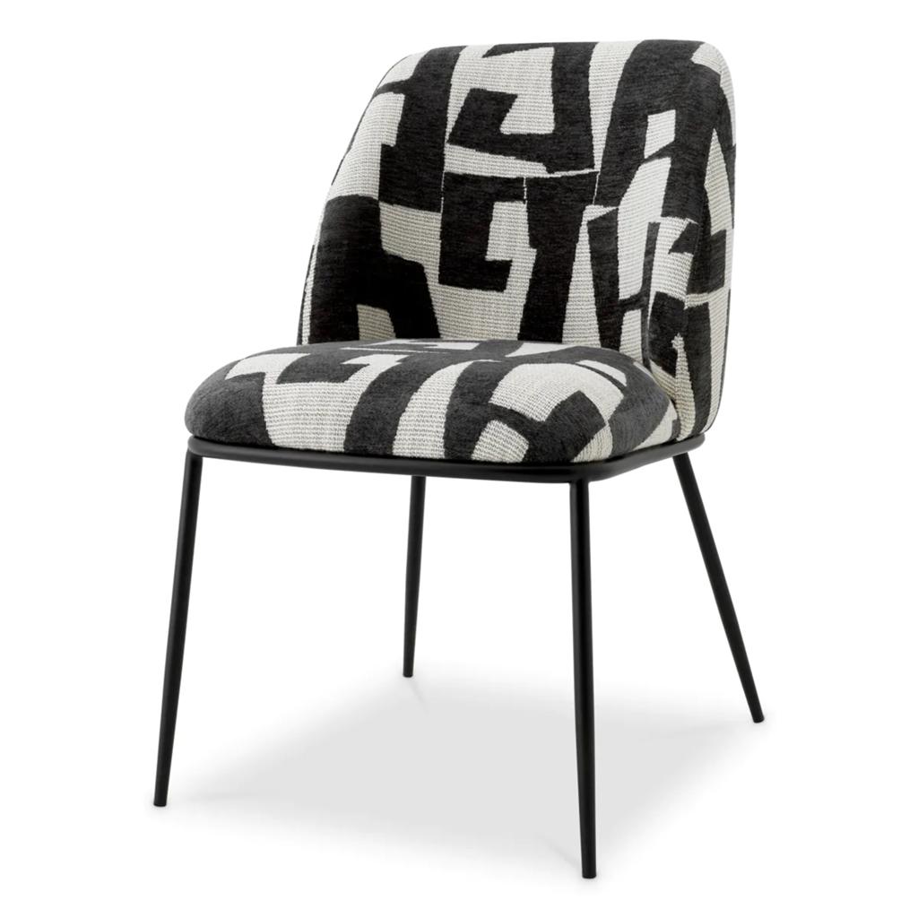 Dining Chair Caleb van Eichholtz, Ophalen of Verzenden, Nieuw, Zwart