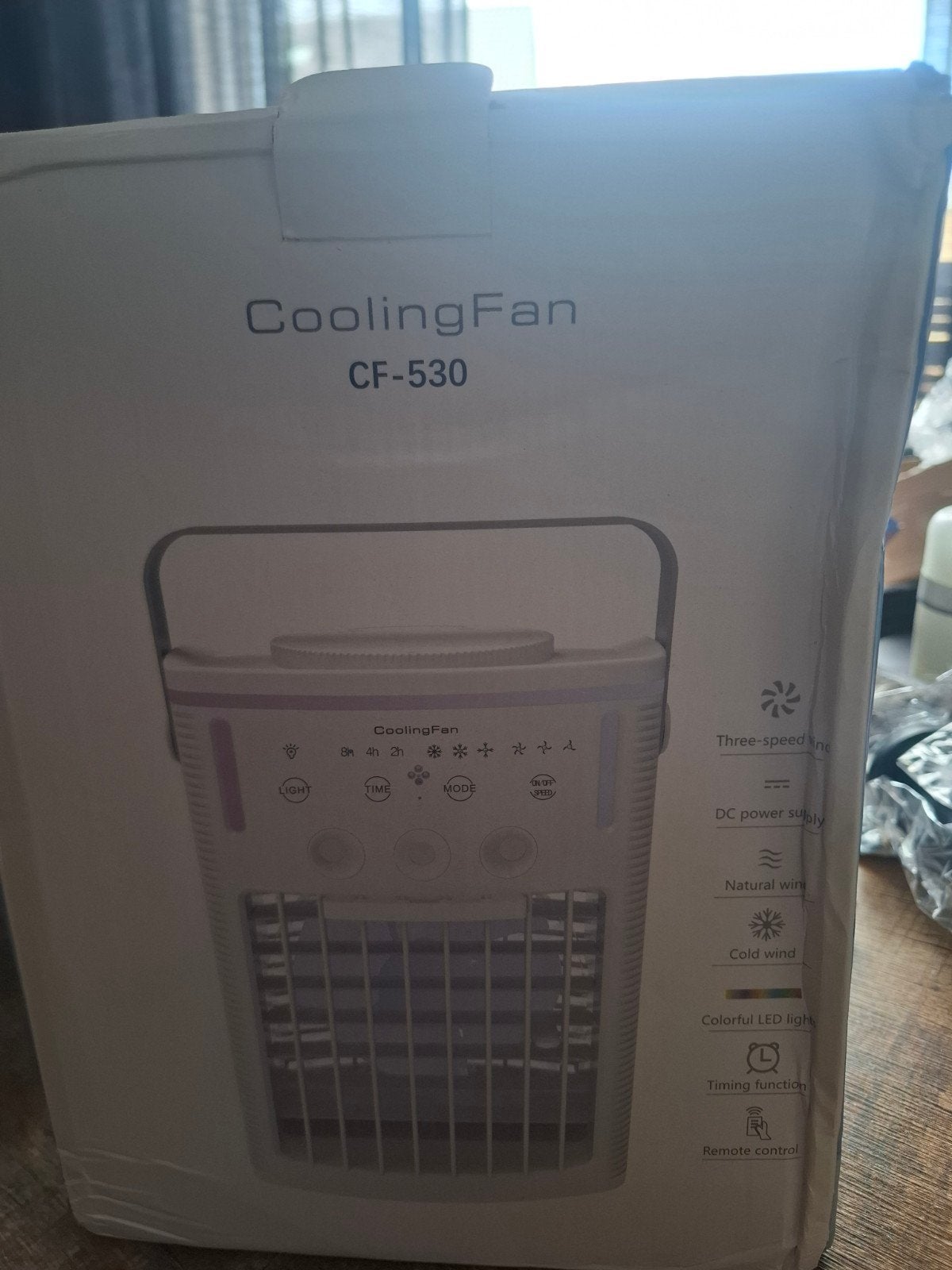 CoolingFan CF530 Draagbare Luchtkoeler met Afstandsbediening, Ophalen of Verzenden, Ventilator met afstandsbediening, Nieuw, Overige