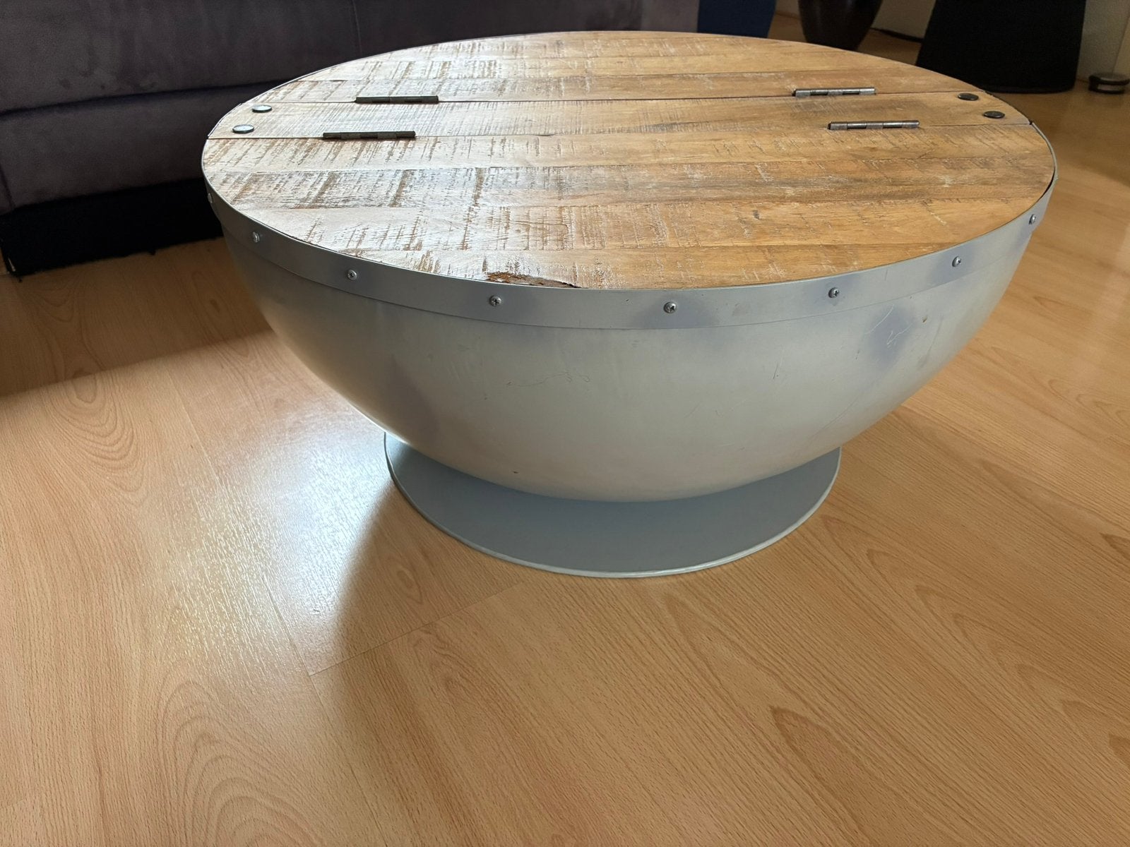 Salontafel, ronde vorm als bowl, Huis en Inrichting, Ophalen, Gebruikt, 50 tot 100 cm, Rond