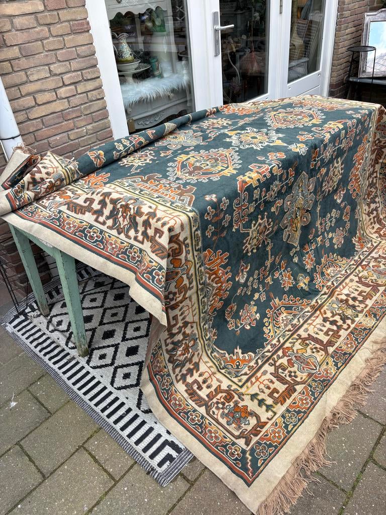 Vintage vloerkleed 2x3 meter - Oosters patroon, Ophalen, Gebruikt, 200 cm of meer, Rechthoekig
