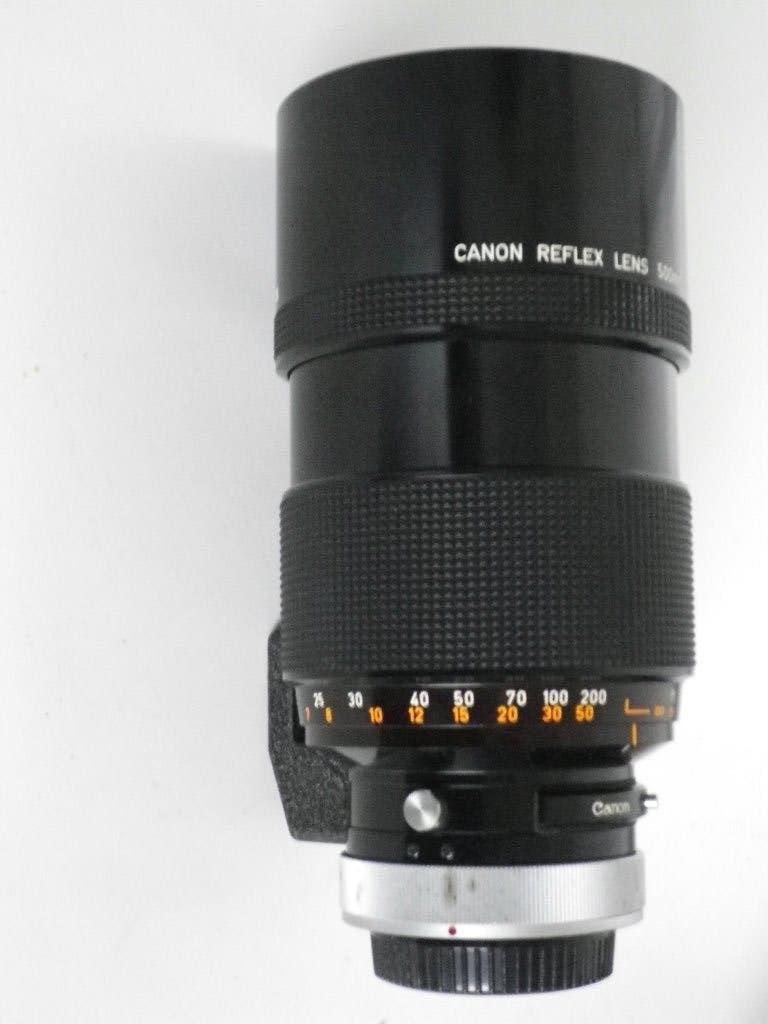 canon fd  spiegel objectief 8-500mm, Gebruikt, Canon, Canon FD, Beschermhoes/tas