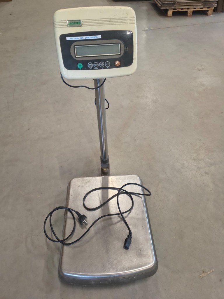 Platformweegschaal Jadever model JPS 2030, Ophalen, Gebruikt, Vloerweegschaal, 200 kg of meer
