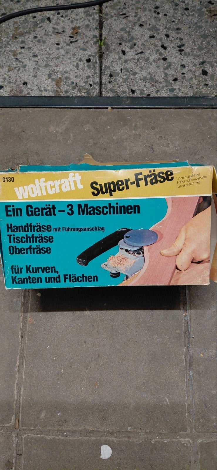 Wolfcraft Super-Fräse: Hand-, Tafel- en Bovenfrees in één, Doe-het-zelf en Verbouw, Gereedschap | Freesmachines, Gebruikt, Ophalen of Verzenden
