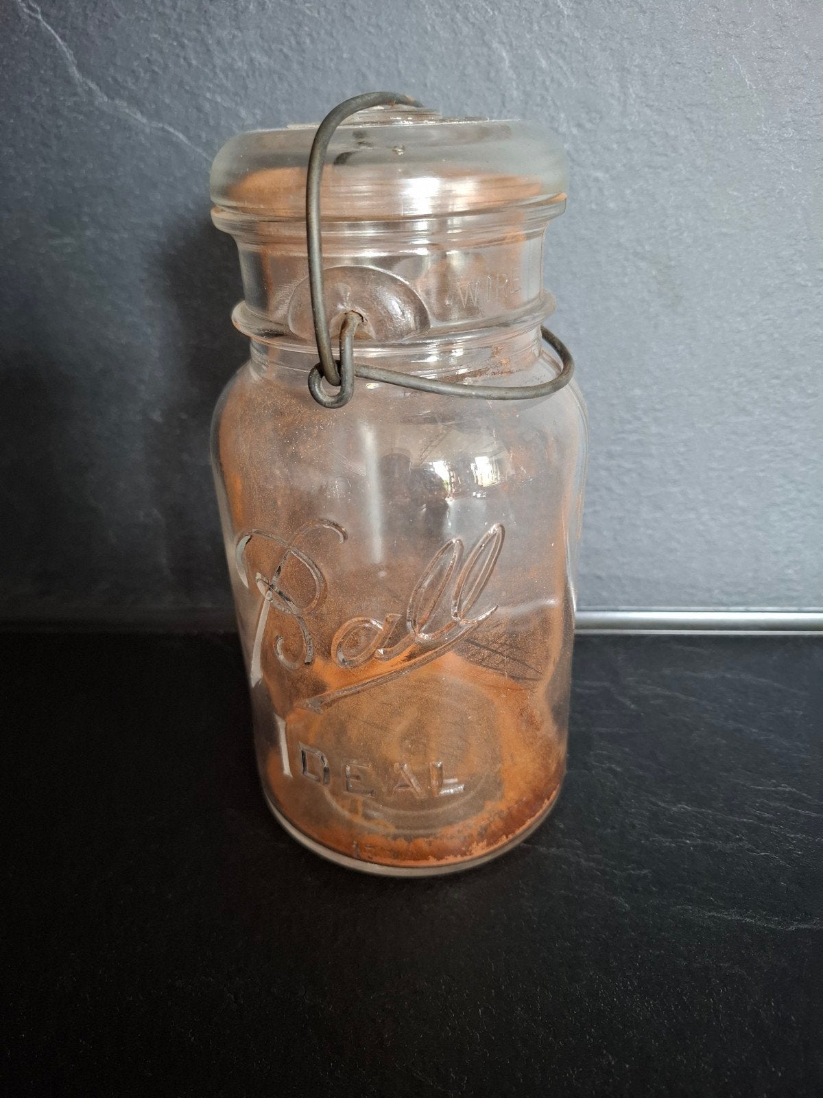 Vintage Ball Real Wide Mouth Mason Jar met deksel, Ophalen of Verzenden