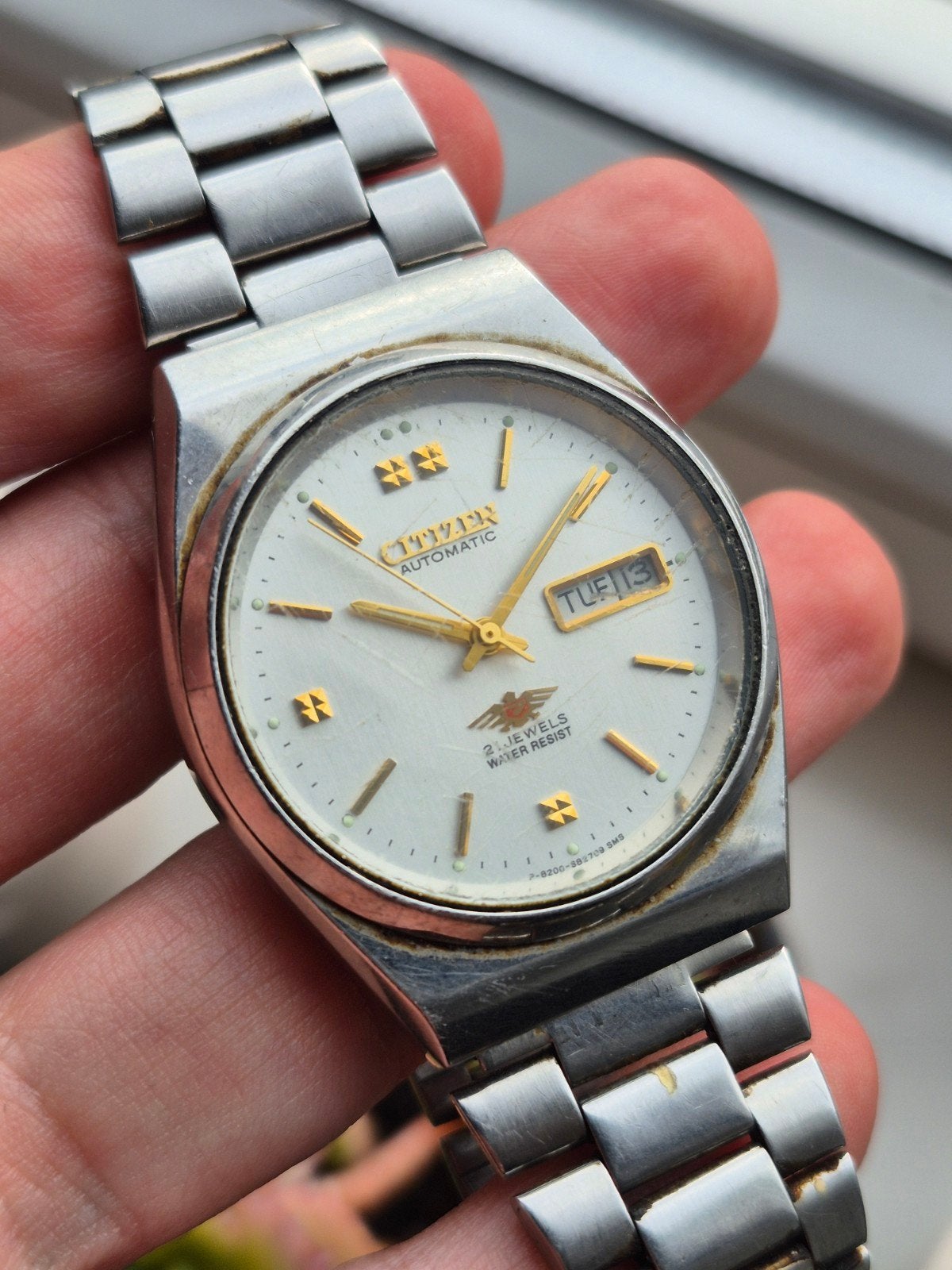 Citizen Eagle Ref. 4-039203 Vintage Automaat 36mm Heren, Gebruikt, Ophalen of Verzenden, Citizen Watch Co., IOS