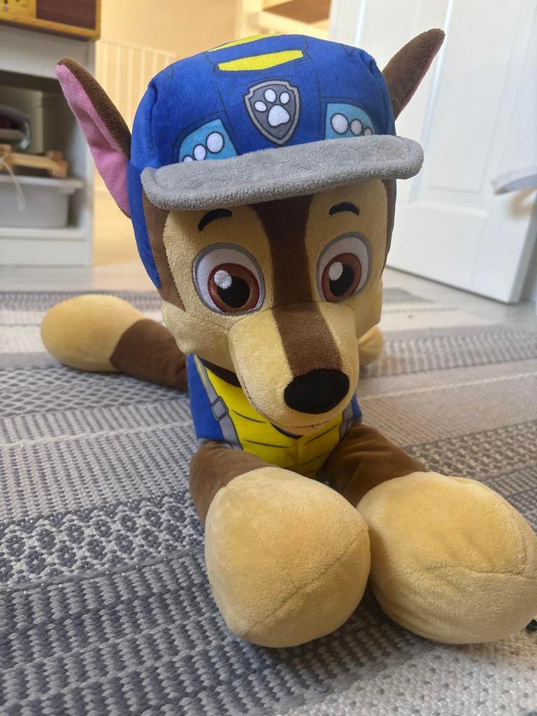 Grote Paw Patrol Chase knuffel - Zo goed als nieuw, Overige merken, Zo goed als nieuw, Bruin, Paw Patrol