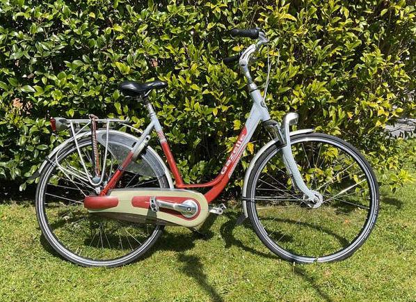 Gazelle orange 53 cm, Fietsen en Brommers, Fietsen | Dames | Damesfietsen, Ophalen, Gebruikt, Versnellingen, 50 tot 53 cm