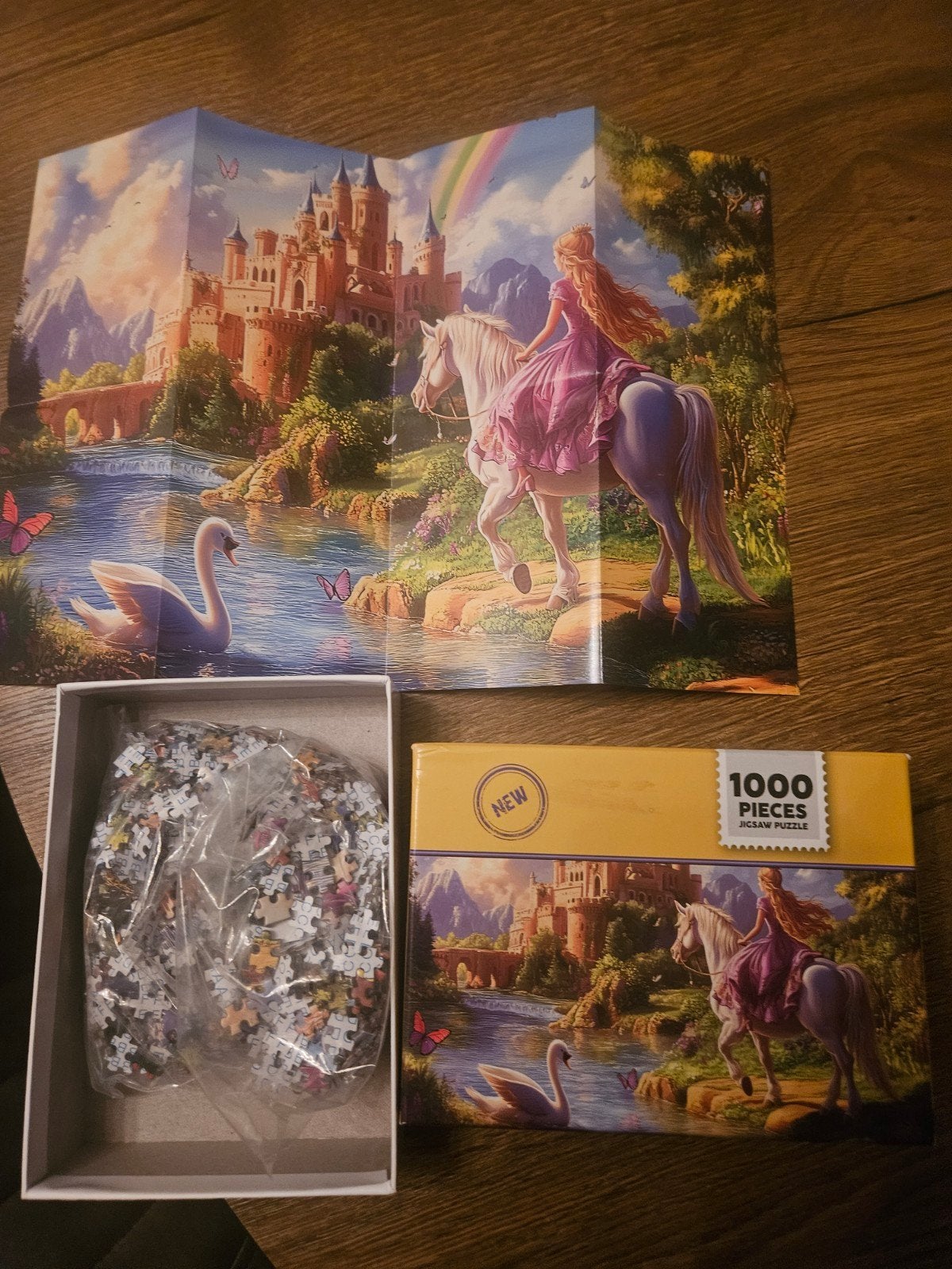 Legpuzzel 1000 stukjes - Prinses op paard, Ophalen of Verzenden, 500 t/m 1500 stukjes, Nieuw, Legpuzzel