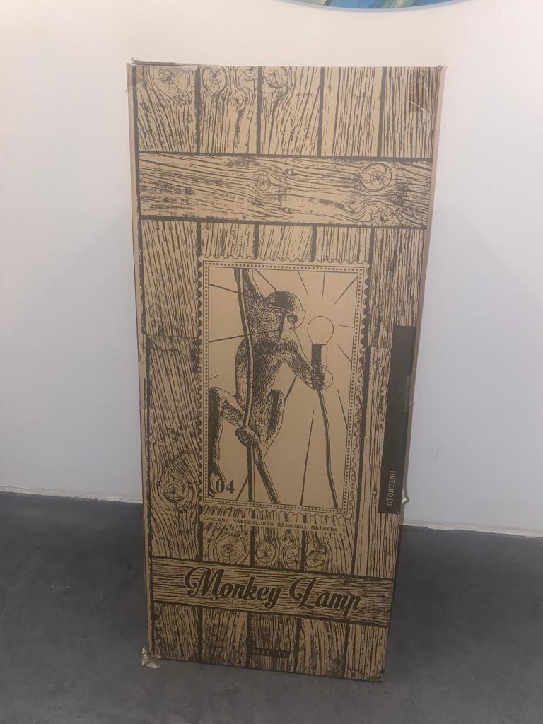 Seletti Monkey ceiling lamp aan touw zwart in-/outdoor, Ophalen of Verzenden, Zo goed als nieuw, Kunststof