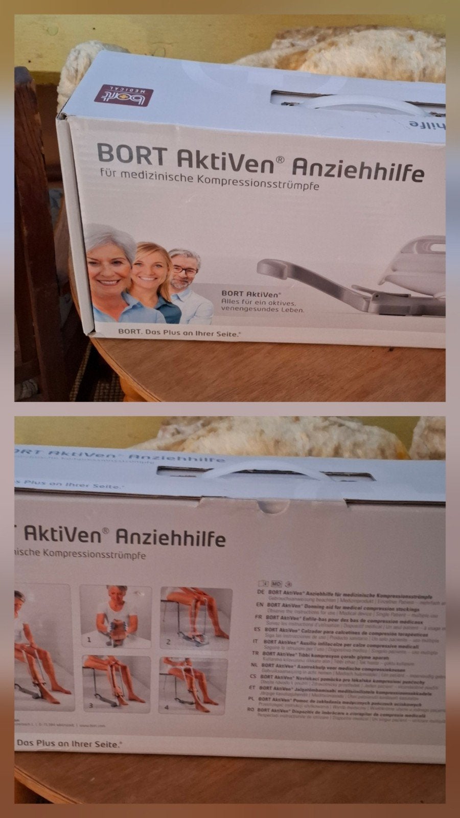 steunkousen hulp, Ophalen, Zo goed als nieuw