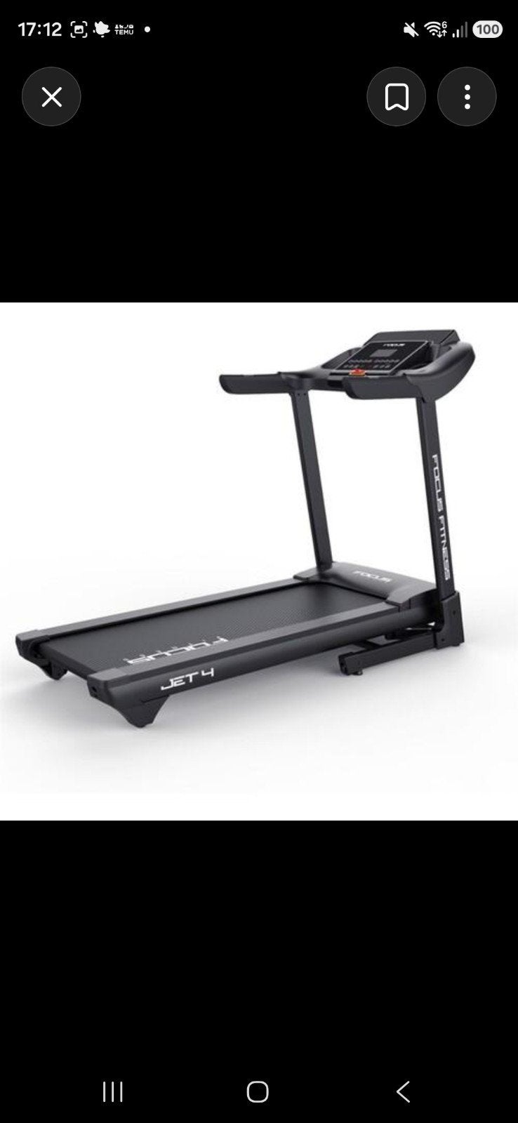Focus Fitness Jet 4 Loopband - Compact en Krachtig, Ophalen, Loopband