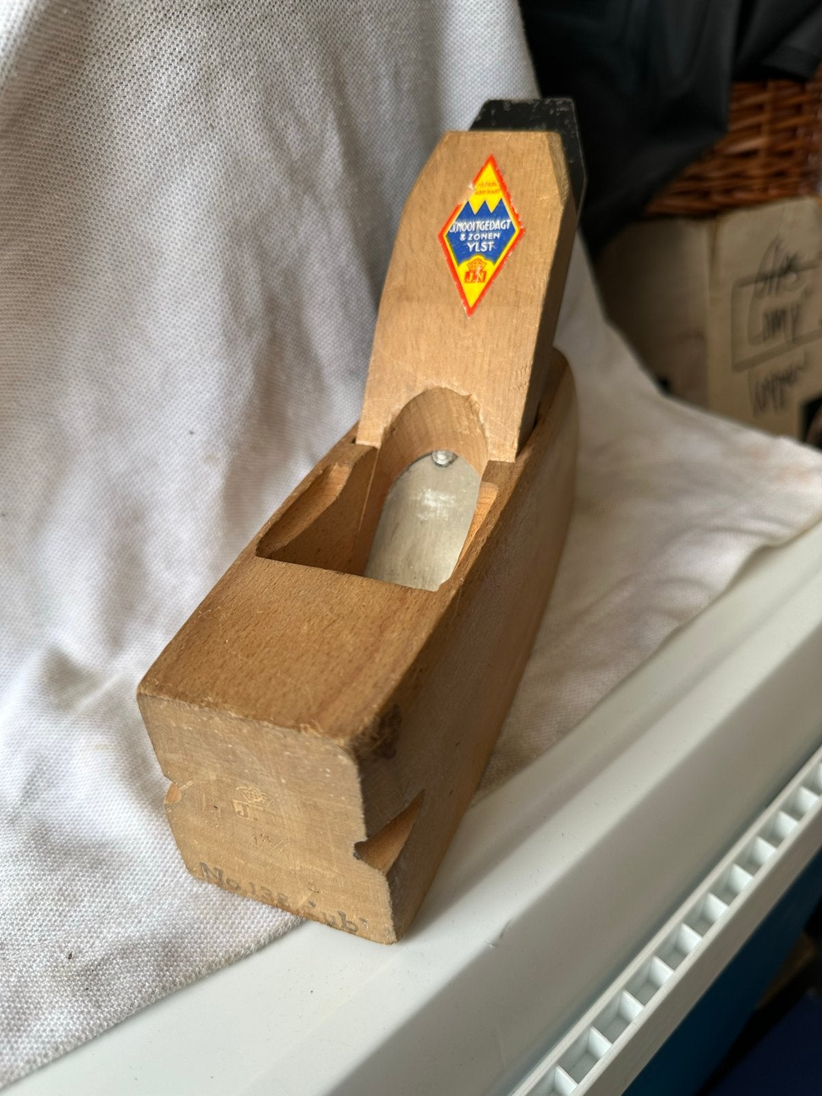 Vintage houten schaaf, merk Nooitgedacht en znonen, Ophalen of Verzenden