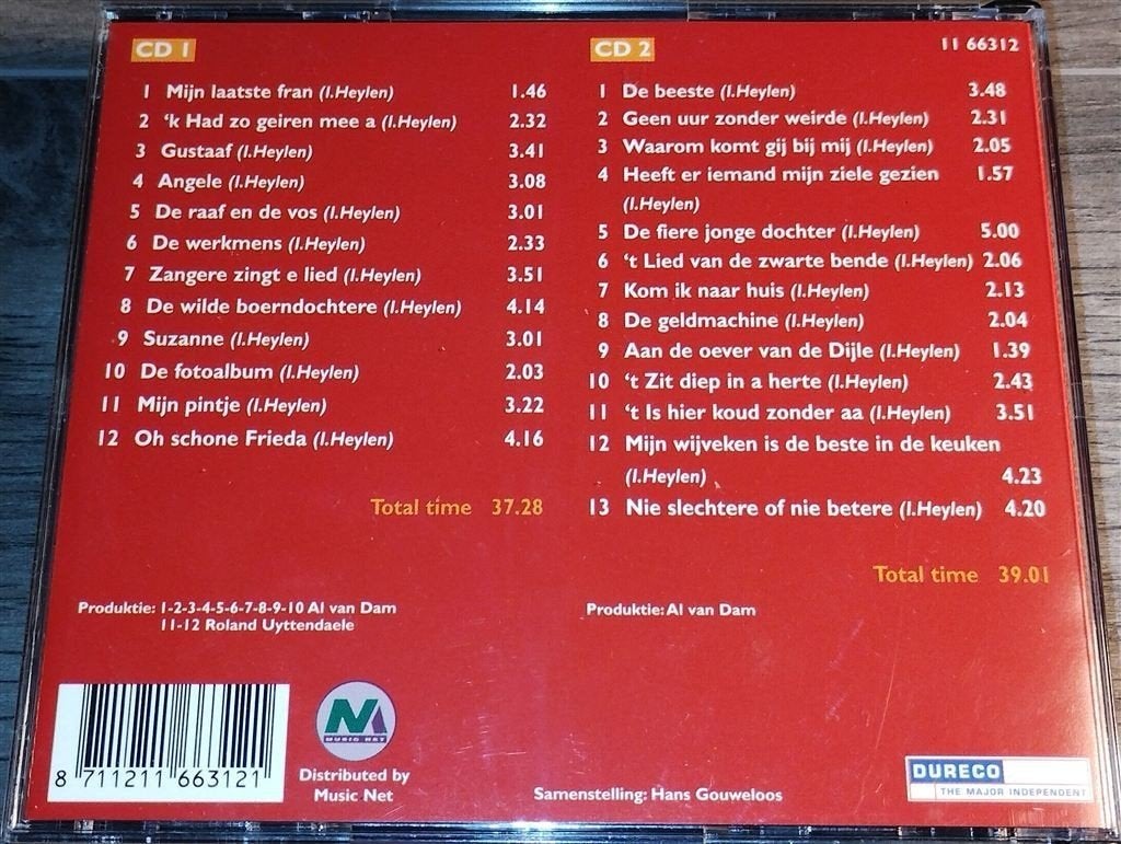 Ivan Heylen - De Wilde Boerndochtere [2 CD], Cd's en Dvd's, Ophalen of Verzenden, Zo goed als nieuw, Levenslied of Smartlap
